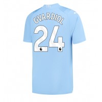 Manchester City Josko Gvardiol #24 Domáci futbalový dres 2023-24 Krátky Rukáv
